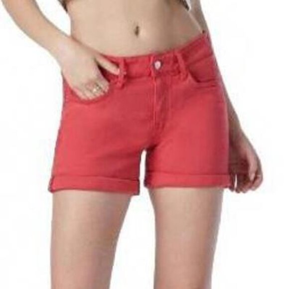 NEW Mavi Sara Mid-Rise 4" Boyfriend Denim Shorts in Brick‎ la Vintage, Size 30 - Picture 2 of 9